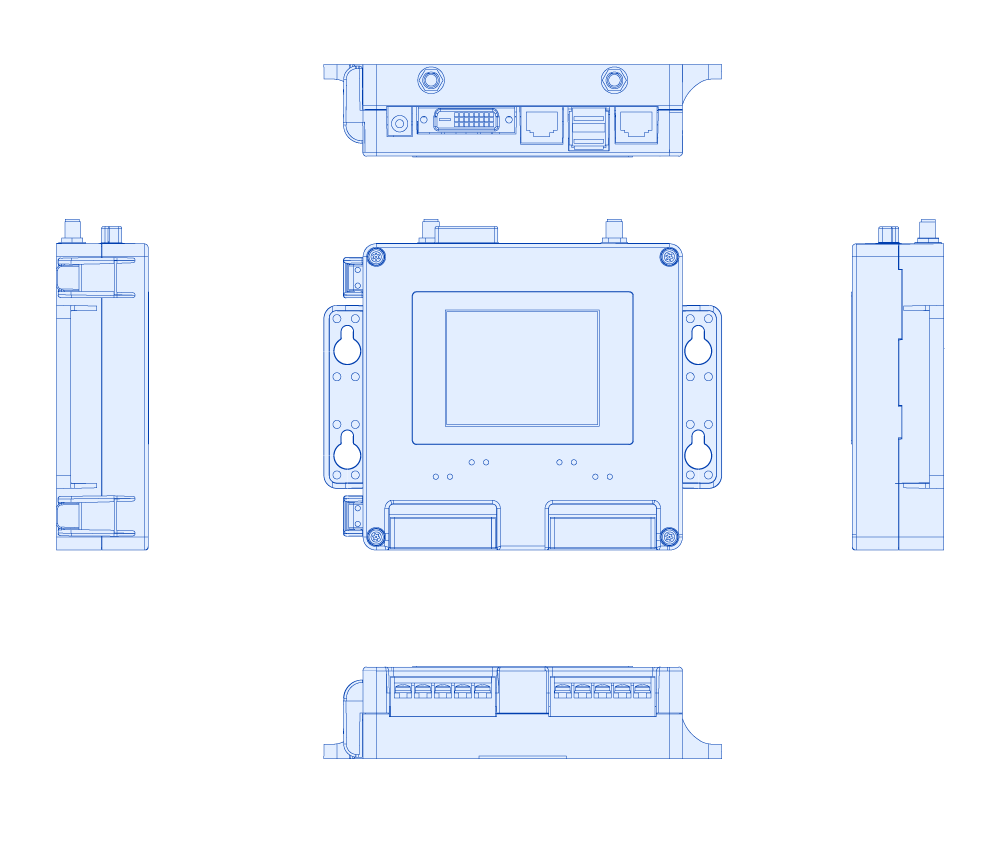 DataCube4の外形図